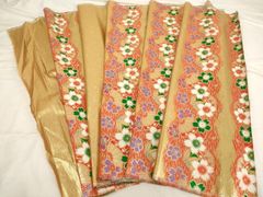 平和屋着物□上質な色無地 吉祥地紋 赤香色 正絹 逸品 AAAY2247ph