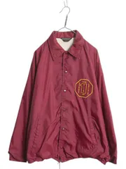 【お得なクーポン配布中!】 80s USA製 SPORTSMASTER ナイロン コーチ ジャケット メンズ L 古着 ヴィンテージ ジャンパー ブルゾン ライナー付き ワンポイント 企業物