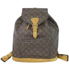 本物 ルイヴィトン LOUIS VUITTON LV モンスリ GM モノグラム リュックサック バックパック ブラウン M51135 Montsouris ビトン バッグレディース