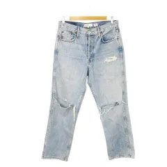 【USA製】リダン×リーバイス　ダメージ加工ストレートデニムパンツ　希少入手困難 Levi's リーバイス ×Re/Done リダン ダメージ加工デニムパンツ