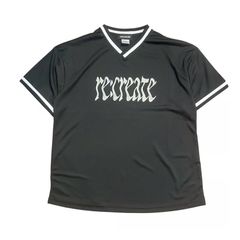 【新品・未使用】re:create GAME SHIRTS (Distortion) BLACK リクリエイト ゲームシャツ ブラック