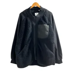ユニクロ UNIQLO × WHITE MOUNTAINEERING コラボ ホワイトマウンテニアリング フリースジャケット ブルゾン ジップアップ 341-442882114-27 XL 黒 ブラック ■MET1 0726