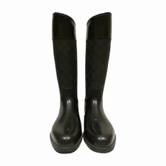 ★GUCCI グッチ 659707 ホースビット ラバー レインブーツ 38 GUCCI グッチ ブーツ 659707 ホースビット レインブーツ ロング