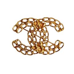 CHANEL ゴールドトーンツイストブローチ - メルカリ