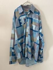 柄シャツ　Yシャツ レトロシャツ　お洒落シャツ NN41
