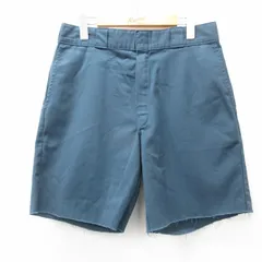 W32/古着 ディッキーズ Dickies ショート ワーク パンツ ショーツ メンズ 874 紺 ネイビー 25apr05 中古 ボトムス 短パン ショーパン