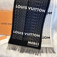 ✨希少 美品✨ LOUIS VUITTON ルイヴィトン エシャルプ LVリスト ウール カシミヤ マフラー メンズ PAWNSHOPRiZ  パウンショップリズ