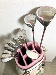 【中古品】レディース ブリヂストン Paradiso パラディーゾ CL  9本セット＆キャディバッグ　ゴルフクラブ