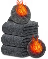 ★即日発送★APIKIE 靴下 レディース 冬 3足セット ウールソックス・零下防寒・極厚裏パイル・30％ウール素材・防臭・吸汗速乾・蒸れにくい 防寒 保温 耐久性 伸縮性 ピリング防止 カジュアルソックス 室内