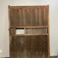 【希少】建具　鏡　古民家　昭和レトロ 昭和レトロ 箱鏡 鏡台 化粧箱 ミラーボックス/Japanese Retro