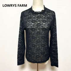 LOWRYS FARM ローリーズファーム レース 長袖 トップス 黒 M