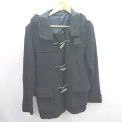 ◇ ⊇ コムサイズム 防寒性良好 長袖 ダッフルコート サイズ表記なし ネイビー系 レディース E  【1507250016564】