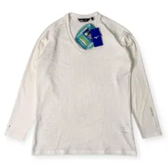 新品 タグ付き MIZUNO GOLF ミズノ ゴルフ DRY REROFLOW メッシュ生地 長袖シャツ カットソー L/ホワイト メンズ 吸汗速乾