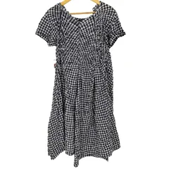 トリココムデギャルソン tricot COMME des GARCONS AD2013 シャーリングギンガムチェックワンピース レディース JPN：M のサムネイル
