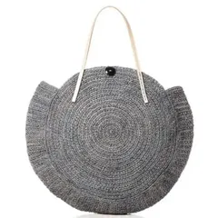 【新品 定価28,600円】サンアルシデ SansArcidet NOVA BAG かごバッグ カゴバッグ トートバッグ 肩掛けバッグ サークルバッグ Mサイズ 春夏バッグ アウトドア キャンプ ビーチ フレンチカジュアル ラフィア 廃番カラー