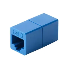 エレコム LANケーブル 延長コネクタ Cat6 RJ45 中継コネクタ ギガビット対応 コンパクト ブルー LD-RJ45U6BU 【５営業日以内発送】 【定形外郵便にて発送】