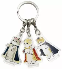 【中古】雑貨 まんと 3連アクリルキーホルダー 「mofusand」
