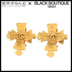 シャネル CHANEL ココマーク クロス イヤリング 94P ゴールド メタル GP レディース 101799596