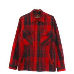 HYSTERIC GLAMOUR (ヒステリックグラマー) ロゴ刺繍 CPO長袖シャツ レッド 02193AH02のサムネイル