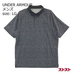 UNDER ARMOUR アンダーアーマー 2022年モデル 半袖ポロシャツ 総柄 ブラック系 LG [240001897941]#