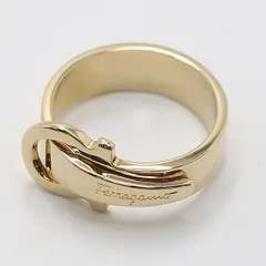 箱付 フェラガモ  スカーフリング ゴールドカラー ブランド小物 アクセサリー 2000000 NSK SMZ