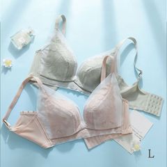 【新品】２枚セット　マタニティブラ　授乳ブラジャー　薄手柔らか、 Ｌ[36/80]