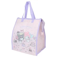 マイメロディ＆クロミ 保冷バッグ 保冷保温スクエアトートバッグ アニバーサリー サンリオ ジェイズプランニング レジャーバッグ 手提げバッグ キャラクター グッズ 