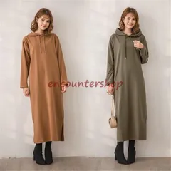 パーカーロングワンピース カットソーワンピース フード付き 長袖 ルームウェア レディース ロング丈 スウェット 秋 冬 着痩せ カジュアル シンプル ゆったり