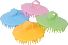 ルボナリエ（lebnelie） シャンプーブラシ スカルプブラシ ヘアスカルプブラシ スカルプマッサージブラシ ヘッドスクラバーブラシ 4個 セット カラフル(4色)