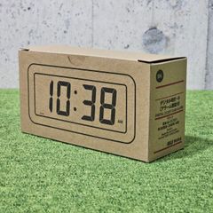 【C8363:未使用品】無印良品 デジタル時計・小 (アラーム機能付) ブラック MJ‐DCSB1 C8363