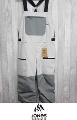 【新品:SALE】25 JONES MTN SURF RECYCLE BIB PANT - Lサイズ - SMOKE GRAY/GRANITE GRAY 正規品 スノーボード ウェア ビブパンツ