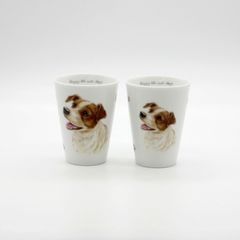 わんコレ　犬イラスト　ジャックラッセルテリアペアカップ　マグカップ