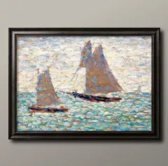 ジョルジュ＝ピエール・スーラ【ハシケ】、希少な画集画