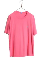 【お得なクーポン配布中!】 80s USA製 チャンピオン 半袖 Tシャツ メンズ L 古着 80年代 ヴィンテージ Champion ワンポイント ヘビーウェイト ビッグシルエット ピンク