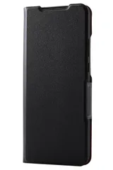 新品 エレコム edge 40NEO ケース カバー 手帳型 ソフトレザー TPU 耐衝撃 衝撃吸収 軽量 薄型 カード収納 ポケット スタンド機能 財布型 マグネット内蔵 Motorola シンプル UltraSlim ブラック PM-R242PLFUBK