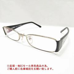 ※併売商品※◆中古状態良好◆CHANEL【シャネル】メガネ フレーム ココマーク ラインストーン付き ブラック レディース　M986