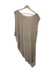 HELMUT LANG ヘルムート ラング ASSYMETRICAL DRESS ドレープドレス カットソー ベージュ Sのサムネイル