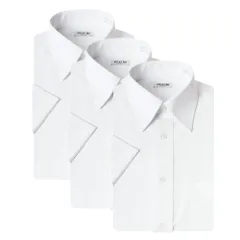 首回り41cm_白-レギュラー-3枚組 [アトリエ365] 半袖 ワイシャツ 白 3枚セット クールビズ ビジネス ホワイト イージーケア 形態安定 Yシャツ/sa01-3s-ats-L-41-r-22SS-3s