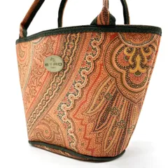【美品】ETRO エトロ　ペイズリー柄 バケツ型／ハンドバッグ／ショルダーバック ☆ETRO☆ペイズリーショルダーバッグ☆正規品・安全発送☆ (ETRO