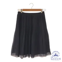 【訳アリ】 anySiS エニィスィス スカート シフォン プリーツ フレア カジュアル 綺麗め 膝丈 レディース ネイビー 2 901-3481 送料無料