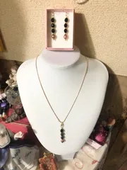ハンドメイド・ペンダントトップ・ピアス3点