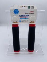 HERRMANS/ヘルマンズ　グリップ　ダイヤモンド 130mm ブラック/レッド