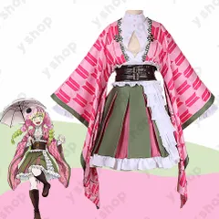 鬼滅の刃　甘露寺蜜璃　三分妄想製　コスプレ　フルセット 三分妄想 鬼滅の刃 コスプレ 甘露寺蜜璃 衣装