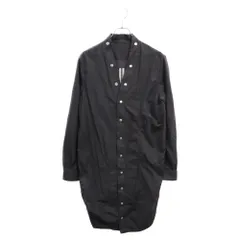 Rick Owens (リックオウエンス) 20SS LARRY SHIRT DRESS ラリーシャツ ドレス スナップボタン ブラック RP20S1556-Pのサムネイル