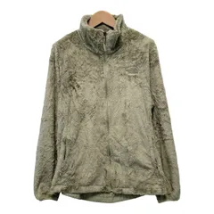 ノースフェイス フリース レディースLサイズ シルキーファーフリース THE NORTHE FACE グリーン ライトグリーン 緑 系 長毛 古着 L301