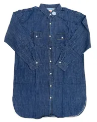 【中古】ポロシャツ・ワークシャツ 叶×EDWIN ロングデニムシャツ 濃色ブルー Lサイズ 「バーチャルYouTuber にじさんじ ＆ NIJISANJI EN×EDWIN」