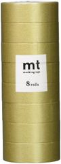 カモ井加工紙(Kamoi Kakoshi) mt マスキングテープ 8P 幅15mm×7m ２０５ 金MT08P205R