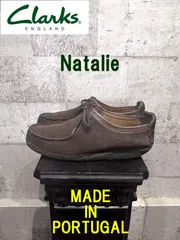 90'S クラークス ポルトガル製 ナタリー ブラウン スエード UK9.5 clarks NATALIE ドライビングシューズ