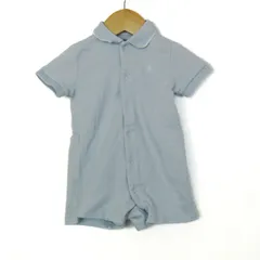 ラルフローレン ロンパース カバーオール ポロ トップス ベビー 男の子用 6Mサイズ ブルー RALPH LAUREN 【中古】