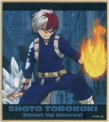 【中古】紙製品 轟焦凍 「僕のヒーローアカデミア グッズフェア ～BOOST UP HEROES!～ in JUMP SHOP トレーディング箔ミニ色紙」